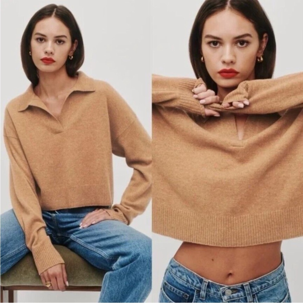 Reformation Tan Sweater